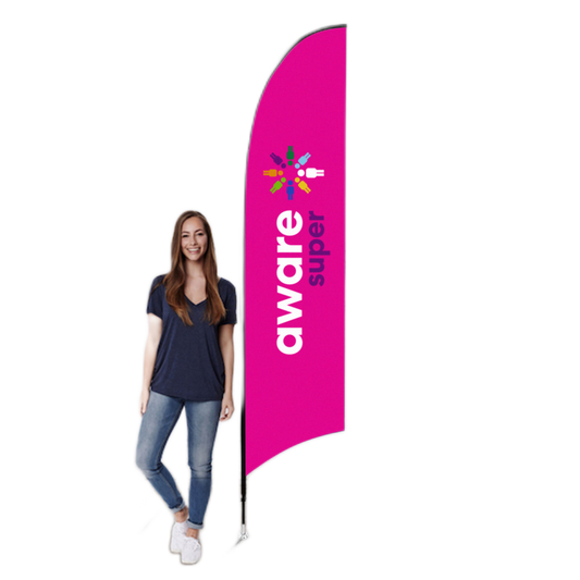 126746 - Feather Flag Kit with base- Corporate Stock